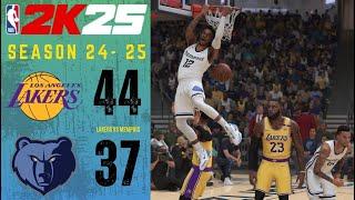 LOS ANGELES LAKERS vs MEMPHIS GRIZZLIES || SEASON 2024-2025 || NBA 2K25