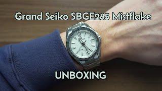 Grand Seiko SBGE285 Mistflake Spring Drive - Unboxing