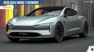 New 2025 Tesla Model 2 Redwood Revealed - provide a more affordable option?