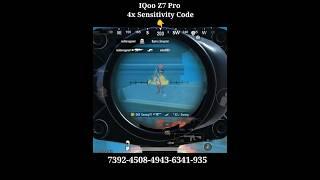 Master Your Spray  iQoo Z7 Pro Bgmi 4x Sensitivity #shorts #shortvideo #viral #dkrgaming