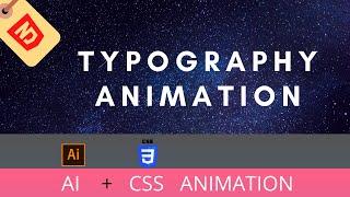 CSS + Adobe Illustrator | Typography Gradient Animation | CSS Animation Tutorial | Unique Tutorial