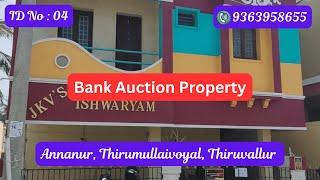 Bank e-Auction Property for sale in Annanur, Thirumullaivoyal, Thiruvallur