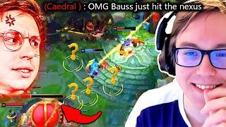 TheBausffs how he wins in pro while inting and Caedrel gets tilted and pissed at him