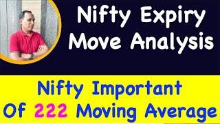 Nifty ImportantOf 222 Moving Average  !! Nifty Expiry Move Analysis