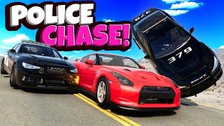 Trolling My Friends in a High-Speed Police Chase in BeamNG Drive Multiplayer!