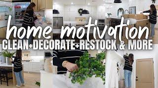 CLEAN + DECORATE HOME MOTIVATION 2024 | CHRISTMAS HOME DECORATING 2024 | NEW HOME HOLIDAY DECORATING