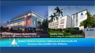 Shriners Children’s and Allied Pacific IPA New Pediatric Clinic Opening