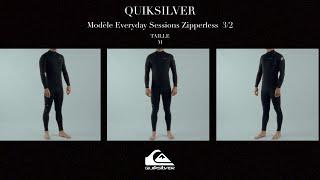 Test combinaison surf | 3/2mm QUIKSILVER | Everyday Sessions zip less | printemps 2024