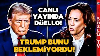 Kamala Harris Trump'ı Canlı Yayında Ezdi Geçti! İlk Düelloda Trump Dondu Kaldı! Büyük Fark