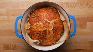 Dutch-Oven Cheddar Jalapeño Bread