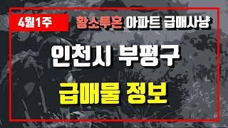 4월1주인천시 부평구 아파트 저렴한 매물정보아파트 시세,시장분석