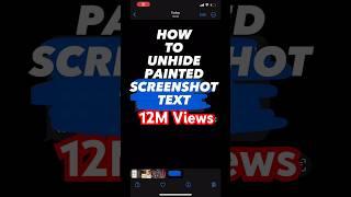 HOW TO UNHIDE PAINTED SCREENSHOT TEXT