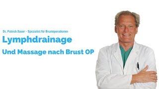 Lymphdrainage und Massage der Brust nach Brust OP