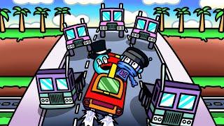 We Climb a Massive Hill and Dodge Infinite Semi Trucks in Turbo Dismount 2!
