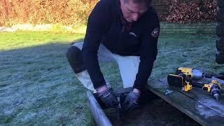 Mounting GroundPlug® Twister™ Deck footings in frozen ground