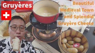 I tried the CHEESIEST FONDUE in Gruyères  - Beautiful Medieval Town in Switzerland