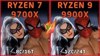 AMD Ryzen 7 9700X vs AMD Ryzen 9 9900X
