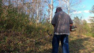 Using my brush hog weed eater attachment