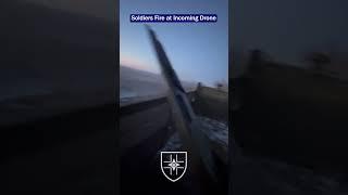 ドローンがトラックを追跡、歩兵がそれを撃墜！