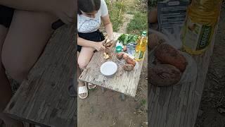 Наш ужин в деревне #жизньвдеревне #дача #построилидомиквдеревне #реки #ремонт #деньвдеревне #стройка