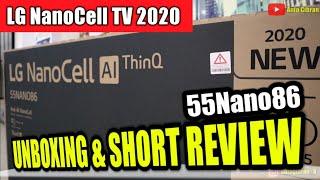 Unboxing & Short Review LG Nano86 - NanoCell TV 2020 Indonesia