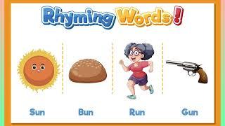 80 Rhyming words |rhyming words in English |rhyming word song | class 1 rhyming words