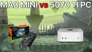 Mac Mini M4 Pro vs 5070 TI PC (Can We Find Mac's Breaking Point?)
