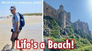 LIFE’S A BEACH! - Seahouses Beach Walk and Bamburgh Castle Northumberland 2021