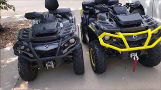 Can-Am 2019 1000 XTP vs 2016 850 XT Drag race