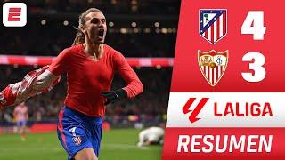 REMONTADA ÉPICA del ATLÉTICO DE MADRID 4-3 vs SEVILLA con DOBLETE de GRIEZMANN | RESUMEN | La Liga