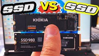 SAMSUNG 980 SSD VS Kioxia EXCERIA Speed Test (NVMe M.2) on Mainboard #thisorthat