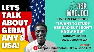 Steps to Study in Germany and in the USA (LIVE Q&A SESSION)