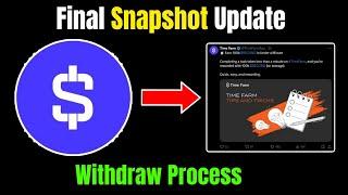 Time Farm Airdrop Snapshot Update || Time Farm Airdrop Withdraw Process ||