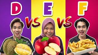 MAKAN IKUT HURUF! Dvs E vs F SAMBIL FOOD HUNTING DI TERENGGANU!