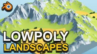 Lowpoly Landscape Blender Tutorial