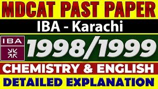 IBA MDCAT Past Paper Solved (1998/1999)