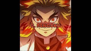 TOP 5 STRONGEST HASHIRA IN DEMON SLAYER || Sayfalse, TRXVELER, DJ ALIM - DARE ||  #popular #edit