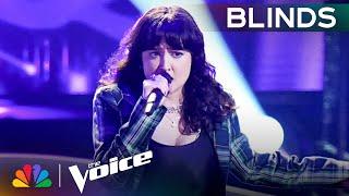 Alt Girl Rocker Crystalla Gonzalez Punks Out to "Heartbreaker" | The Voice Blind Auditions | NBC