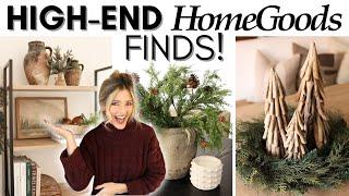 HIGH-END HOLIDAY DECOR FINDS || HOMEGOODS SHOP WITH ME AND HAUL || CHRISTMAS DECORATING IDEAS