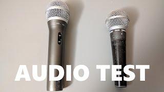 Shure SM58 (SM57) vs Audio Technica ATR2100-USB (Samson Q2U)