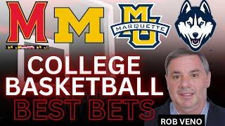 Wednesday College Basketball Picks | Maryland vs Michigan | Marquette vs UConn | CBB Picks 3/5/25