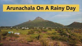 Arunachala On A Rainy Evening