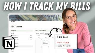 Build an Automated Bill Tracker with Me | Step-by-Step Notion Tutorial