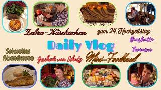 Daily Vlog / Zebra-Käsekuchen-zum-Hochzeitstag / Mini-Foodhaul / Fisch mit Joghurtsoße / Haushalt