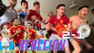 LA MEJOR REACCIÓN QUE VERÁS DEL ESPAÑA 2-1 ALEMANIA *acabamos llorando*