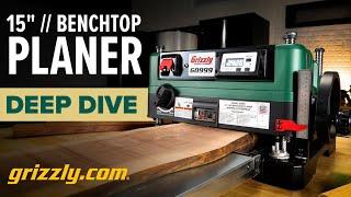 Grizzly 15" 2HP BENCHTOP Planer Deep Dive!