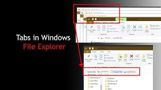 More Folder in One Window of Explorer !! Tabs in Windows 10  Explorer ||