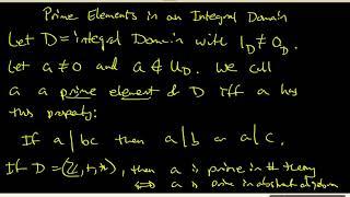 86 Prime Elements in Integral Domains