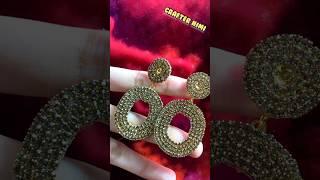DIY Trendy Earrings  #shorts #diy #crafternimi #youtubeshorts #jewellery @CrafterNimi101