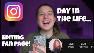 day in the life of a 60K INSTAGRAM FAN PAGE!